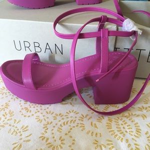 Urban Outfitters Magenta Shoes